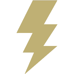 A yellow lightning bolt is shown on the green background.